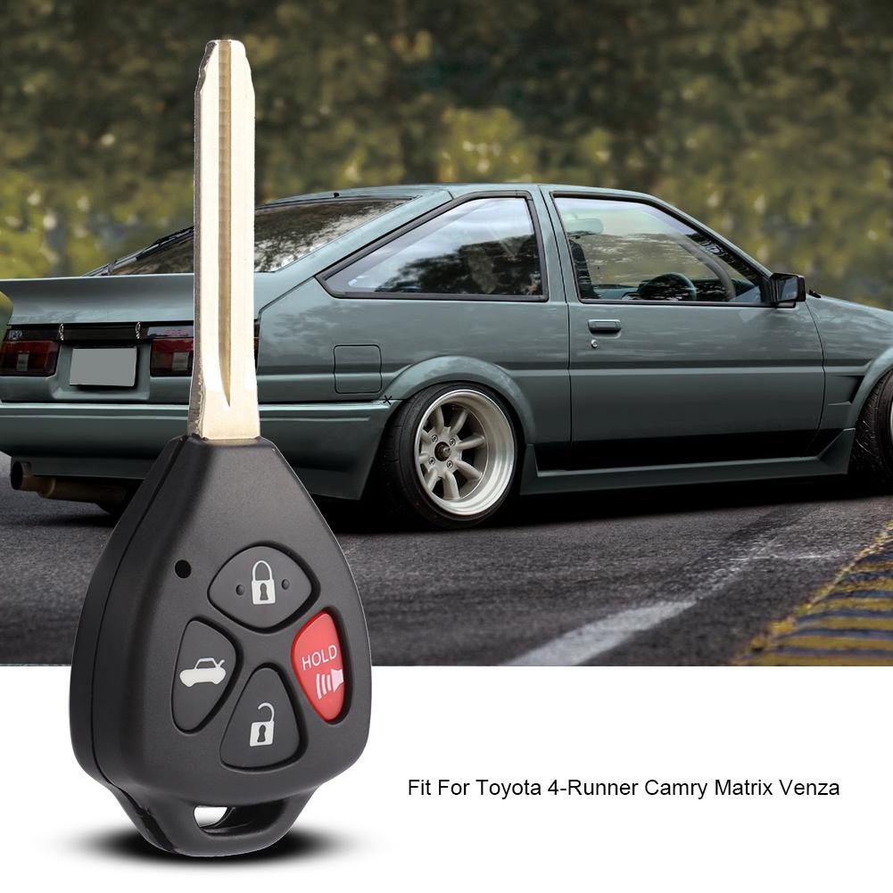 Чехол для автомобильного пульта дистанционного управления с 4 кнопками, подходит для Toyota 4Runner Camry Matrix Venza