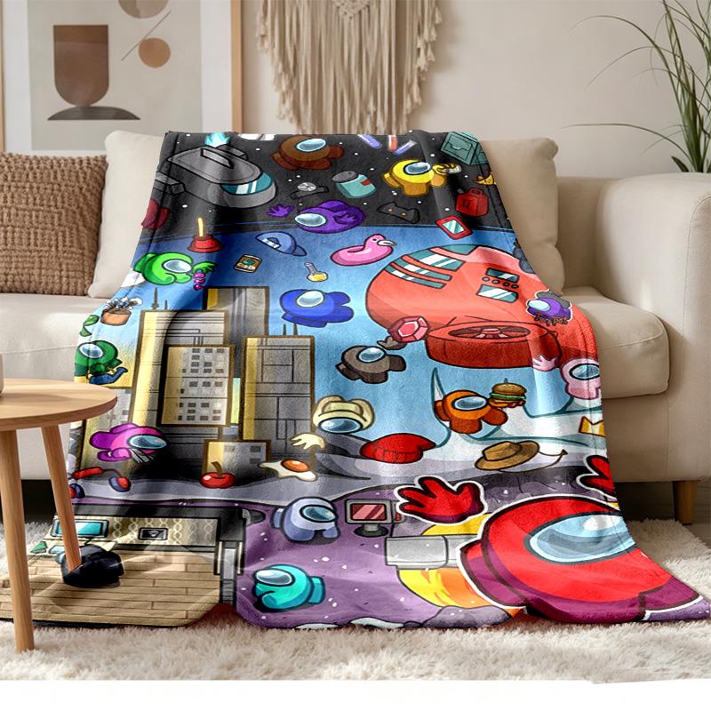 Among Us Soft and comfortable flannel Suitable for sofas living rooms outdoor camping travel and also makes a great anniversary gift