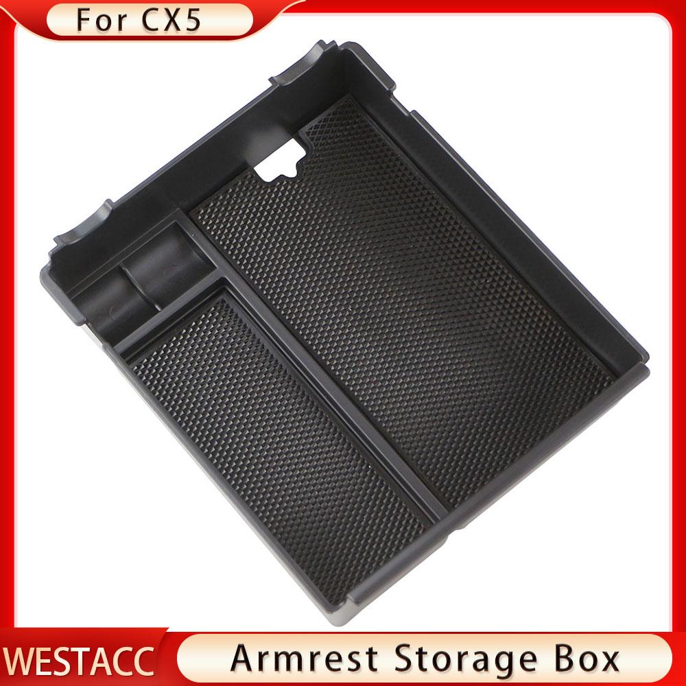 Ящик для хранения подлокотника на центральной консоли автомобиля из АБС-пластика для Mazda CX-5 CX5 2017-органайзер для хранения контейнера