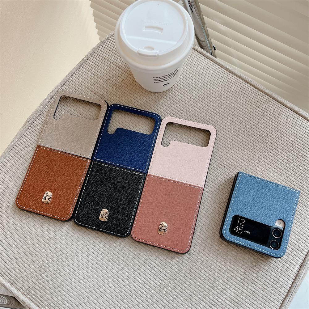 2023 чехол с рисунком личи для Samsung Galaxy Z Flip 4 3 5g, модный противоударный чехол из Южной Кореи, противоударные чехлы для Flip3 Flip4