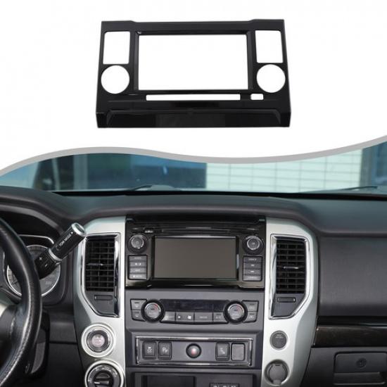 Декоративная рамка для экрана навигации Glossy Piano Black для Nissan Titan 2016-