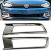 Для VW Volkswagen Touran 2016 2017 ABS Chrome Передняя противотуманная фара автомобиля Крышка лампы накладки 2 шт. Автомобильная противотуманная фара ободок Внешний стайлинг автомобиля