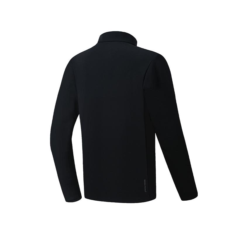 Fila Фитнес Мода Универсальная Простая Куртка Мужские куртки Глубокий-Черный A11M641502FBK