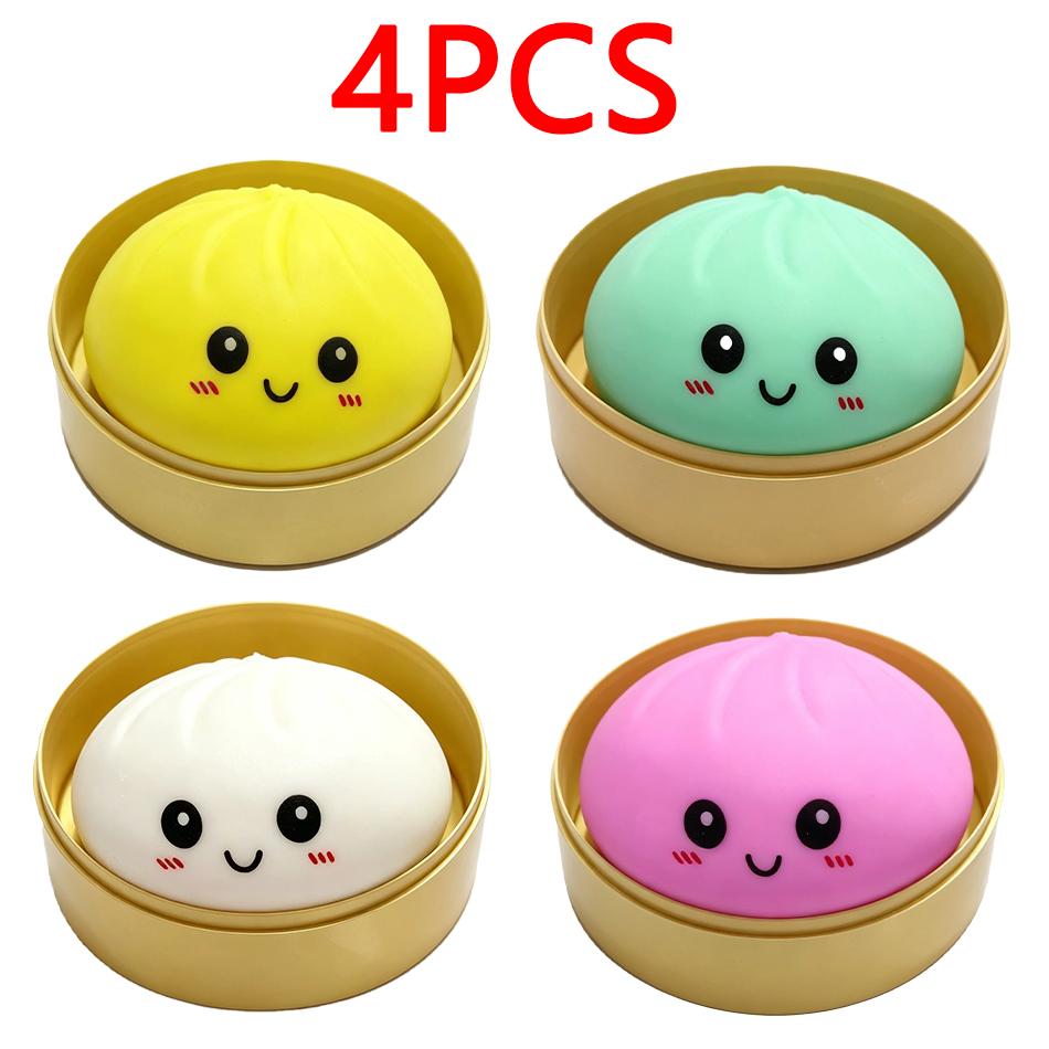 Высококачественный Глиттерный Пельмень Глиттерный Пельмень Сквиши Слепая Коробка С Коробкой Пельмени Сенсорная Сжимаемая Игрушка для СДВГ Снятие Стресса