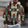 Fashion Print Loose Men's And Women's Long Sleeve Hooded Sweater