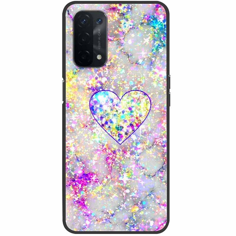 Для OPPO A54 5G A74 4G чехол силиконовый мягкий лист мраморный TPU задние крышки для OPPO A54S A16 A16S A96 A53S A53 чехлы A 54 бампер милый