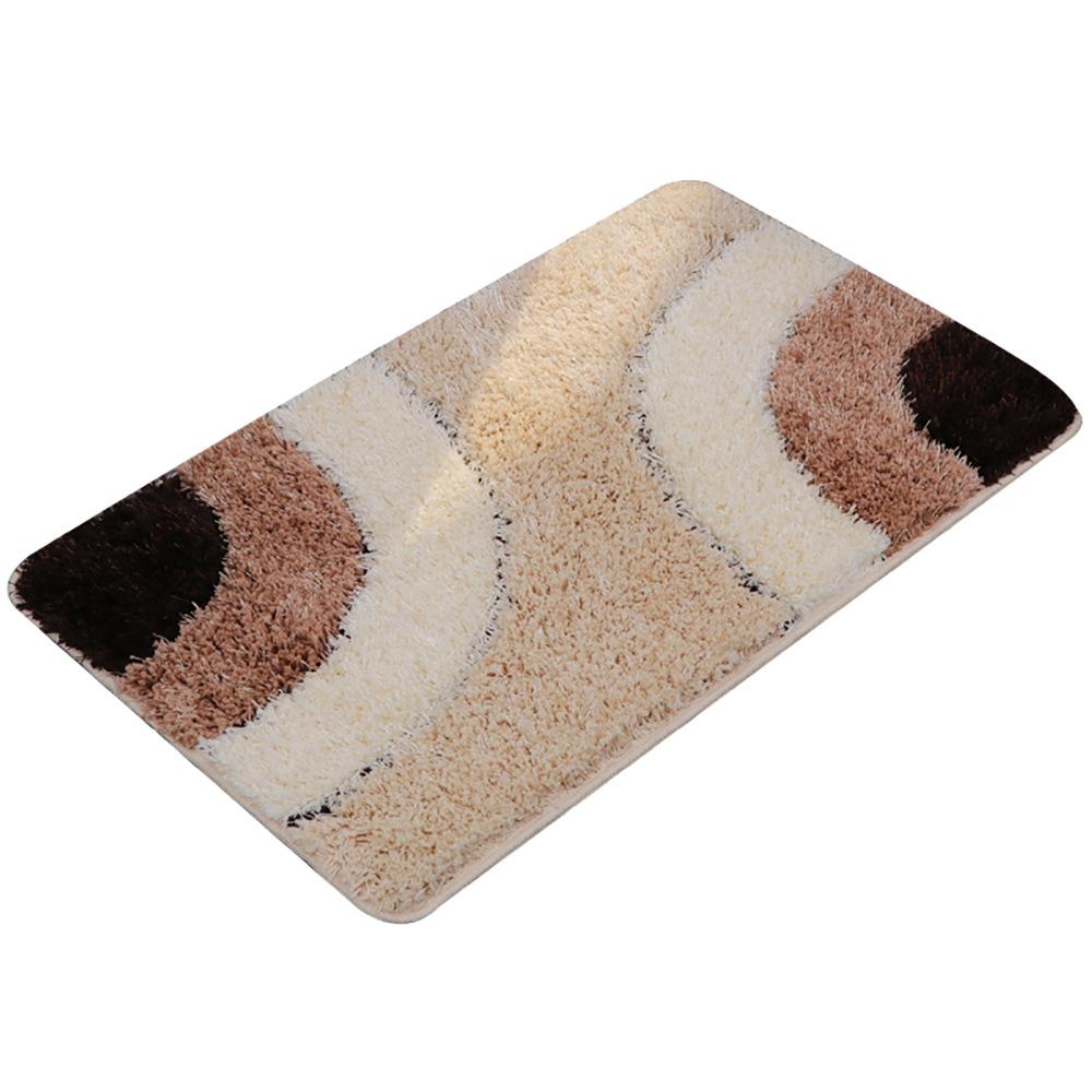 Thickened Geometric Bathroom Carpet Three-piece Bathroom Floor Mat Non-slip Mat Rectangular Foot Mat Entry Door Absorbent Mat