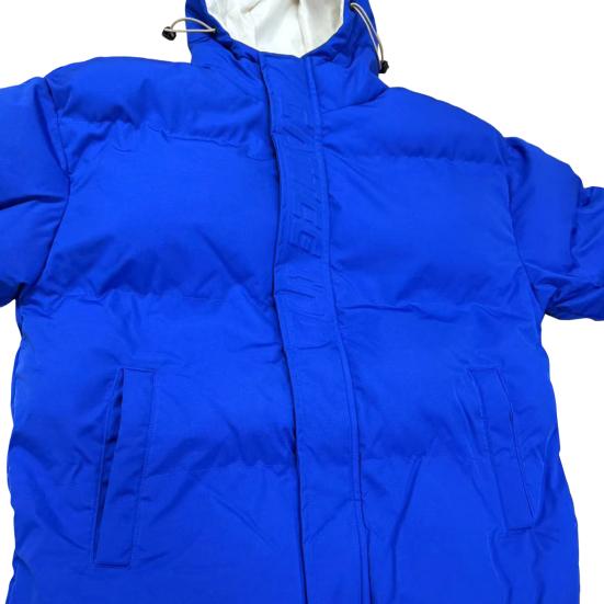 Пальто из хлопка с капюшоном и завязками на шнурке, с длинными рукавами, в стиле пэчворк, имитация двух частей, пуховое