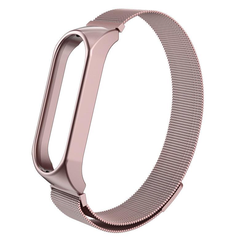 Magnetic Strap for Xiaomi Mi Band 3 4 5 6 Smartwatch Wrist Metal Mesh Bracelet Stainless Steel Wristband