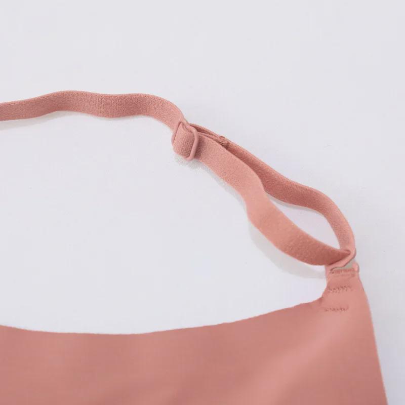 Японский бесшовный бюстгальтер U-образной формы для женщин — удобный, дышащий, однотонный, модальная ткань, красивый дизайн спинки, боковая поддержка груди.