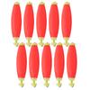 10pcs EVA Fishing Foam Spring Float Bobber MultiPurpose Fish Feed Baits Oval Type