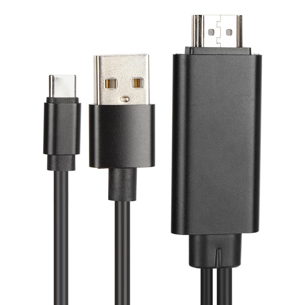 1.8M 4K Type C To HD Multimedia Interface Cable Mobile Phone To HDTV Sync Screen Cable