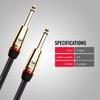 MONSTER CABLE 3ft Guitar Cable with Direct to Direct M 600625 Plugs, ROCK2-3