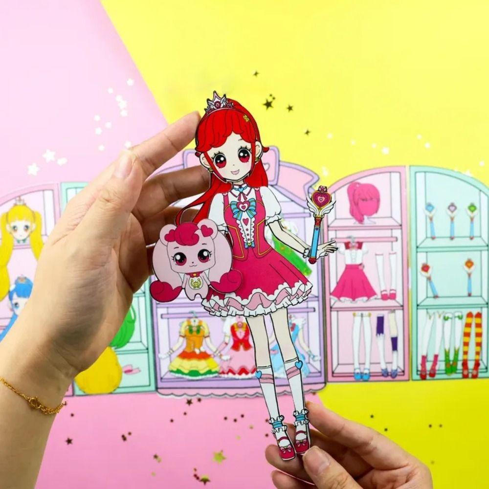 DIY игрушка бумажная кукла тихая книга играть неоднократно DIY милая книга принцессы детская головоломка