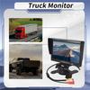 Точный 7-дюймовый цветной HD-монитор TFT LCD 12В-24В для автомобиля, грузовика, системы видеонаблюдения, камеры заднего вида, резервной камеры