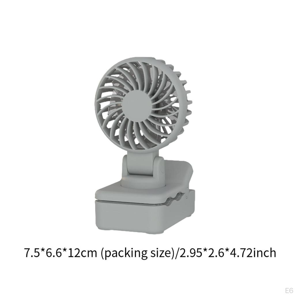 Clip On Fan Convenient 3 Speeds Adjustment Mini Personal Desk Cooling for Indoor Outdoor Dorm