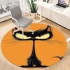 1pc Cat Whiskers Office Round Area Rug, Indoor Mat Suitable ForOffice, Under Office Chairs Bedroom Living Room Home Decor, Room Deco u36