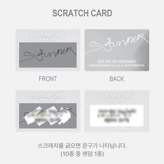 Предварительный заказ TEN Concert 2025 1001 MOVEMENT STUNNER Fortune Scratch Set