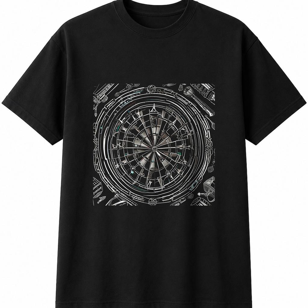 Darts Retro Mens Womens T-Shirt Vintage Unisex Novelty Gift Tee Funny Present