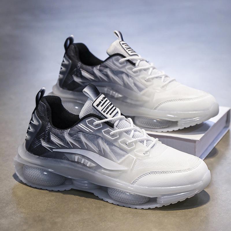 New Men's Shoes Sneakers Jelly Sole Soft Sole Dad Shoes Teen Trend Outdoor Mecha Running Shoes