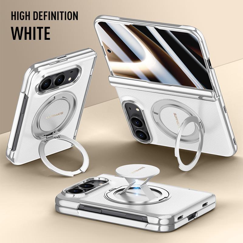 Luxury PU Leather Case Rotating Magnetic Bracket Phone Case, for IPhone Ultra 18 Fold High-definition Privacy Screen Protector