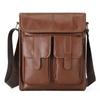 Men's Bag Retro Oil Wax Leather Single Shoulder Crossbody Bag Casual Sports Top Layer Cowhide Computer Bag