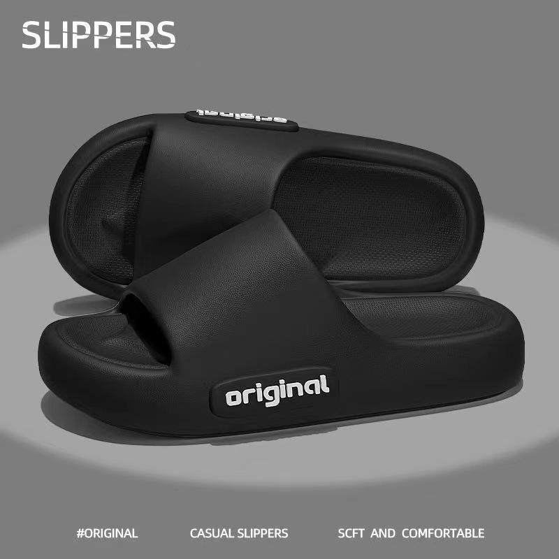 Summer Eva Non-Slip Indoor Slippers: Cozy Thick-Soled Sandals for Home, Bath, or Hotel