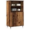 VidaXL Highboard Old Wood 60x36x110 Cm Engineered Wood, Cabinet, Storage Cabinet, High Buffet, Sideboard, 857458