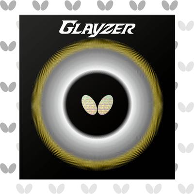 Накладка для настольного тенниса Butterfly, Сделано в Японии, Glazer, Инвертированная мягкая, Высокое натяжение, Красная (006), Очень толстый, 06100