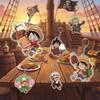Аниме Аксессуары One Piece Акриловый Брелок Луффи Зоро Прозрачный Кулон DIY Двусторонний В Наличии Подарок Для