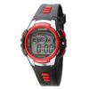 Klefer Men's Digital Watch, Waterproof, Stopwatch, Urethane Strap, Black, TS-D159-RD
