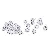 30Pcs Dice Set Black Letter Plastic Easy Read Teaching Dice Set for Game Math Learn