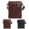 Men Bag Casual Leather Men Messenger Bag Vertical Solid Color Men Shoulder Bag