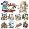 Акриловые украшения для алмазной живописи на рождественскую тематику, настольные украшения для взрослых, алмазная живопись