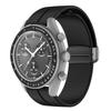 2025 Silicone Strap For Omega X Swatch Joint MoonSwatch Planet Watch Band Metal Magnetic Buckle Wristband Replacement Bracelet