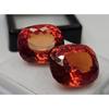 Natural Padparadscha Sapphire Orange Cushion Cut 20+ Ct Pair Fabulous Gemstone