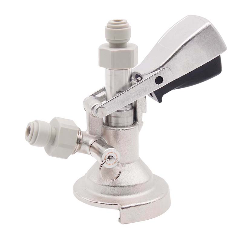 Type A Draft Beer Homebrew Keg Coupler Beer Dispenser Type A Brass Body Stainless Probe Push In Fitting