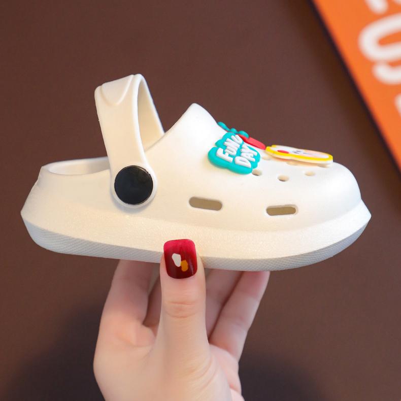 Летние детские тапочки Baotou с противоскользящими отверстиями, милые сандалии для девочек, сандалии для младенцев и маленьких детей