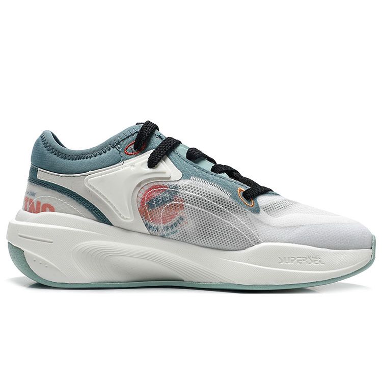 Anta Кроссовки Lifestyle Series с низким верхом, амортизирующие, нескользящие, прочные, спортивные, повседневные, мужские, светло-голубые, белые 112228081-5