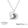 Cazador Trendy Music Note Heart Pendant Necklace for Women Piano Keyboard Chain Stainless Steel Jewelry Music Lovers Gifts