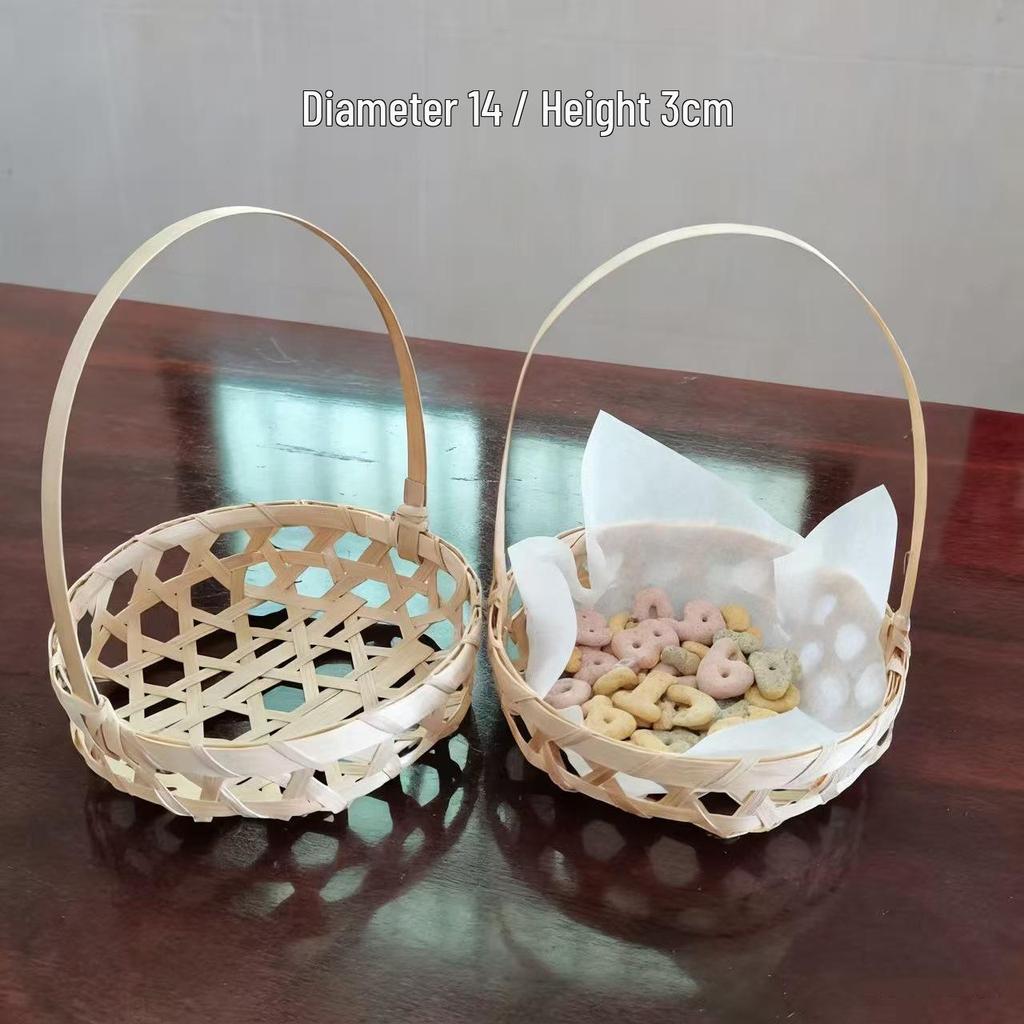 Handmade Bamboo Ice Bowl for Mian Mian Bing, Taro Paste Ice, and Tofu Pudding - Internet Favorite Snowflake Shaved Ice Basket Bowl.
