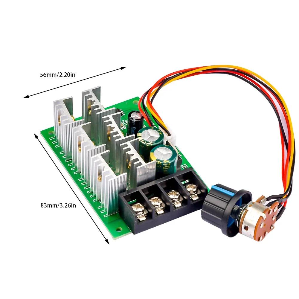 DC 9-55V 40A 2000W PWM DC Motor Pump Speed Regulator High Power Speed Controller 9V 12V 24V 36V 48V