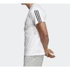 Adidas Three-Stripe Print Training Sports Short Sleeve T-Shirt Men Tops White DQ1453