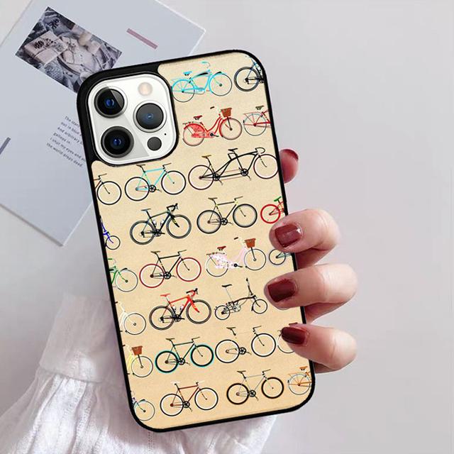 Bike Bicycle Cycling Phone Case For iPhone 17 Air 14 13 12 16Pro Max 15 Plus Max Cover Shell
