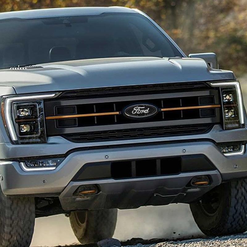 22.3cm*9CM Car Front Hood Bonnet Badge Grille Emblem Rear Trunk Stickers For Ford F350 F150 F250 F450 Edge Explorer Accessories