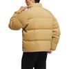 Adidas Solid Color Logo Embroidered Stand Collar Long Sleeve Down Jacket Men Outerwear Light-Khaki HN2124