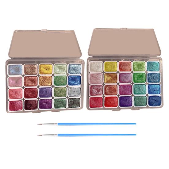 Набор акварельных красок Shimmer Metallic Paints Set Красочные перламутровые акварельные краски для любителей живописи Профессиональные художники