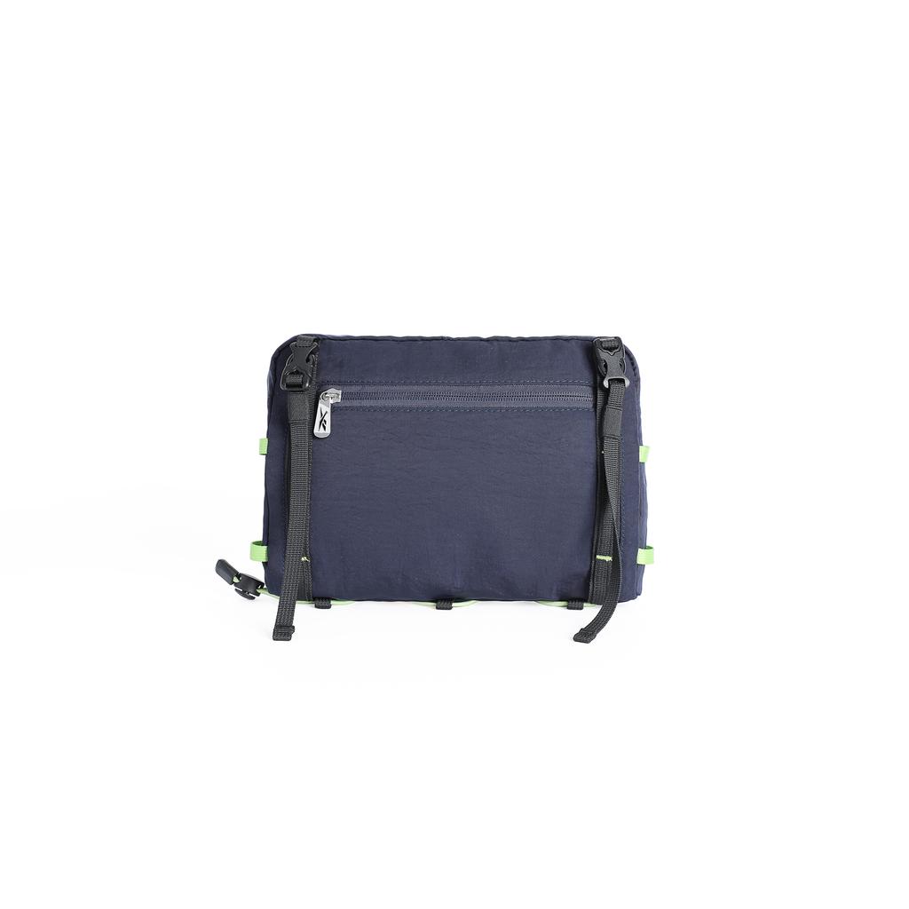 Reebok Fabric Crossbody Bags Unisex Night Shadow Purple/Stone Gray Green RB250629M