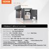 Through The Wall Drop Box 12.5x6.3x16.9" Mailbox with Code Lock Dark Gray