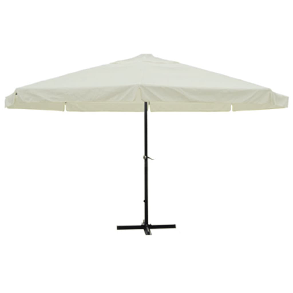 White Aluminum Sun Umbrella 500 cm